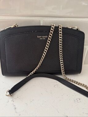 Kate Spade Black leather cross body bag